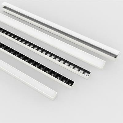 China Minimalist Led Lens Plasterboard Lights 7 Pcs Tube Downlight 15w Foshan Line Side Seamless Lighting Modern Linear Strip Light for sale