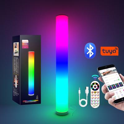 China Modern Home Smart Remote Control RGB Color Changing App Floor Lamp Designer Decoration Floor Lamps for sale