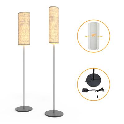 China Minimalist Modern Ellipse Fabric Shade Living Room Furniture Hotel Corner Lighting Nordic Floor Lamp for sale