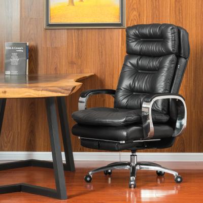 China Amazon Hot Selling Adjustable High Back Comfortable Adjustable Height (Height) Seats Wheels Office Movable Leather Chair for sale