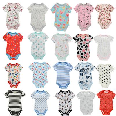 China Short Sleeve Jumpsuit Newborn Infant Baby Clothes Romper Low Price Knit Child Clothes Cotton Baby Onesie Factory Wholesale à venda