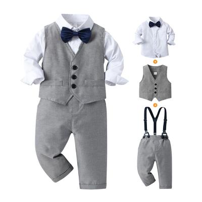 China Newest Baby Boy Casual Suit Playtime Baby Boy Outdoor Suit Clothes Comfortable Breathable Suit 3pcs Baby Boys Te koop