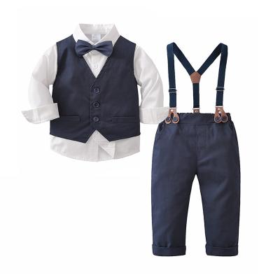 China Baby Boy Long Sleeve Party Wear Baby Boy Formal Suit Set Baby Boy Casual Cute Infant Home High Quality Casual Suit Te koop