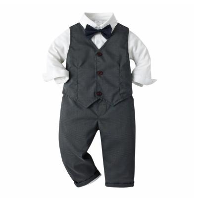 China Baby Boy Long Sleeve Suit Baby Boy Suit Soft Comfortable Formal Stylish Simple Formal High Quality Casual Baby Boy Suit Te koop