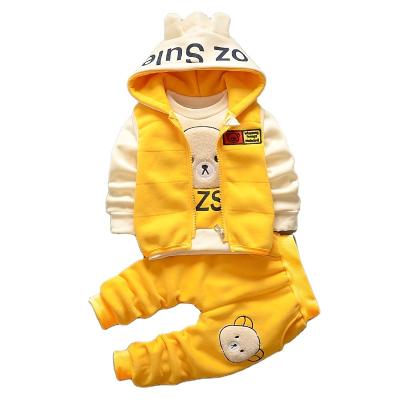 China Casual Hot Sale Boys Spring Clothing Set 3 Pcs Baby Winter Clothes Set Cartoon Baby Boy Clothing Sets 2 3 Years Old for sale