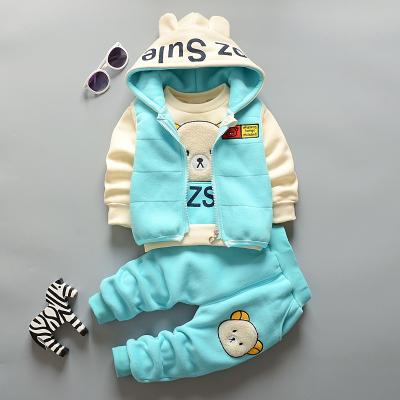 China Casual Hot Sale Boys Spring Clothing Set 3 Pcs Baby Winter Clothes Set Cartoon Baby Boy Clothing Sets 2 3 Years Old for sale