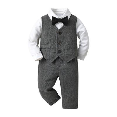 China Casual Hot Sale Baby Boy Daily Wear Babies Boy Gentleman Suits Infant Soft Comfortable Suits Baby Suits For Boys for sale