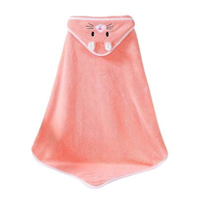 Cina 2023 Solid Color Viable Flannel Newborn Infant Baby Bath Towels Cover Up Kids Nightgowns Hot Selling Bathrobe in vendita