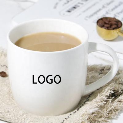 China Sustainable 200ml Sublimation Masks White Ceramic Sublimation Mug Blank With 16oz Handle for sale