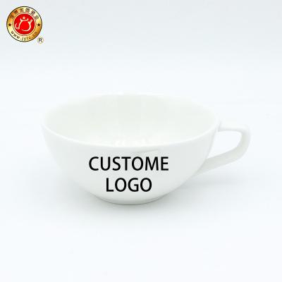 China Viable Wholesale Minimalist Round Logo Blank Sublimation Mug Custom Made White Modern for sale