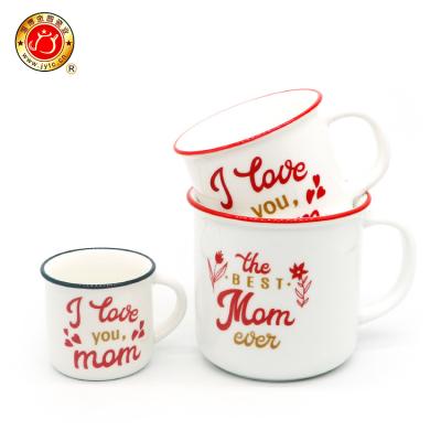 China Viable Enamel Imitation Sublimation Mothers Day Hot Sale Customizable Colorful Maker Mug for sale