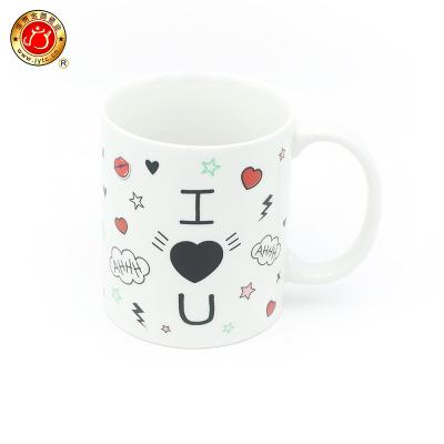 China Viable Color Changing Mugs With I Love You The Word 24oz Color Changing Mug Sublimation Mug for sale