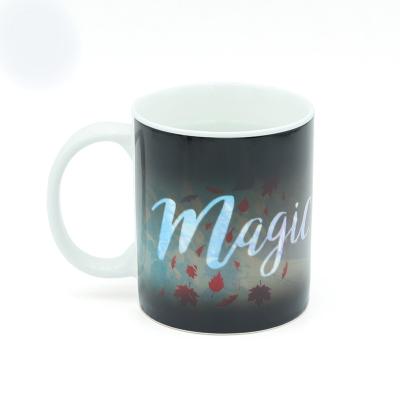 China Simplicity Viable Modern Warm Color Magic Coffee Gift Magic Ceramic Color Changing Mug for sale