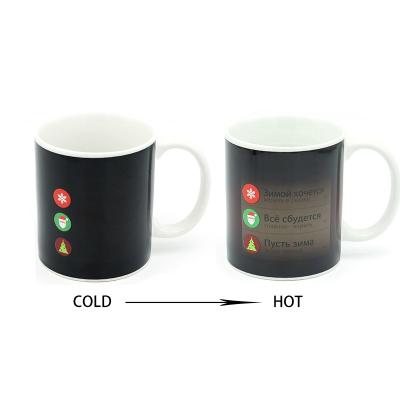 China Viable Manufacturers Wholesale Custom Photo Color Changing Christmas Sublimation Mug for sale