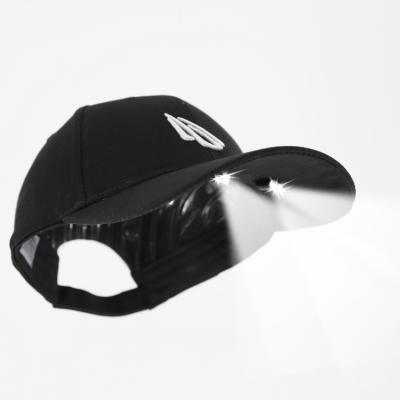 China Fashion 3D JOINT Custom Embroidery LED Light Black Baseball Cap With Light for sale