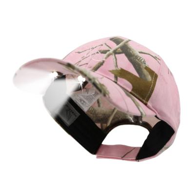 China COMMON powercap real tree rose camouflage hands free led lightweight hats for women for sale