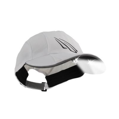 China JOINT Custom Breathable Polyester Powercap Lightweight Fit LED Light Dry Sports Trail Running Hat With LED Light for sale