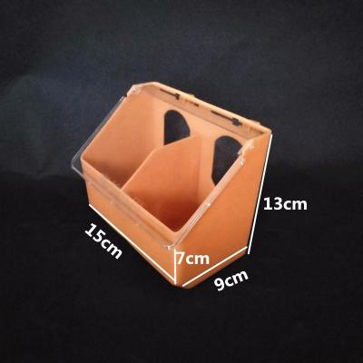 China Factory Waste Plastic PP Bird Feeders Anti Vermin Wild Wholesale White Two Holes for sale