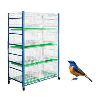 China Wholesale High Quality Metal Stocked Folding Bird Cages Breeding Large Bird Cages for sale