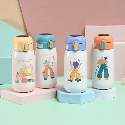 China New 316 Stainless Steel Water Bottle Stocked Double Wall Insulated Kids Thermos Mug Student Gift Cup With Smart Lid for sale