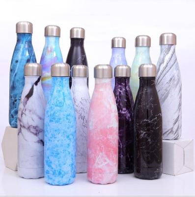 China PORTABLE Custom Double Wall Water Bottle Vacuum Flask 304 Stainless Steel Water Bottle 500ml Thermal Steel Leakproof Bottle for sale