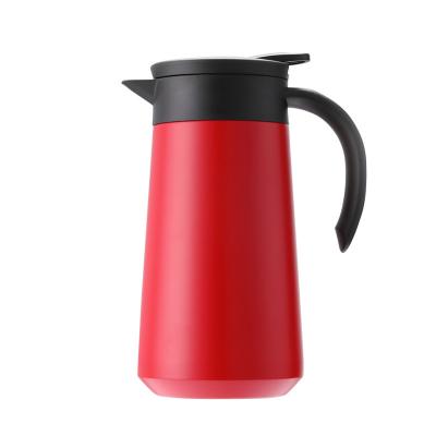 China 800ml Double Wall Water Bottle Large Capacity Vacuum Thermos Kettle Stainless Steel Coffee Viable Pot With Handle Pump Spray for sale