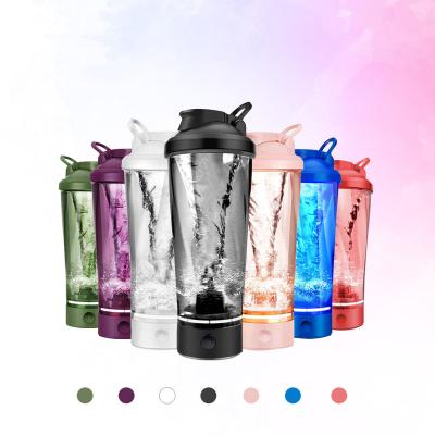 China Wholesale 600ml Custom Protein Shaker Bottle Logo Shaker Bottle Electric Gym Shaker Viable Mixing Bottle for sale