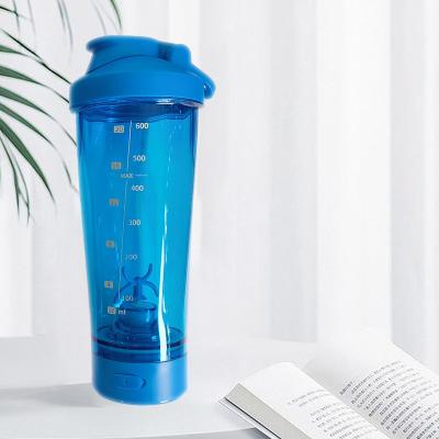 China Viable Custom Logo 600ml Water Bottle Voltrx Premium Protein Shaker Electric Bottle Gym Electric Automatic Mixing Bottle for sale