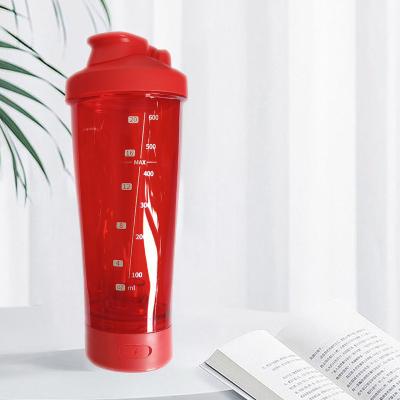 China 600ml logo voltrx blender bottle plastic viable wholesale gym protein shakers custom powder shaker bottle for sale