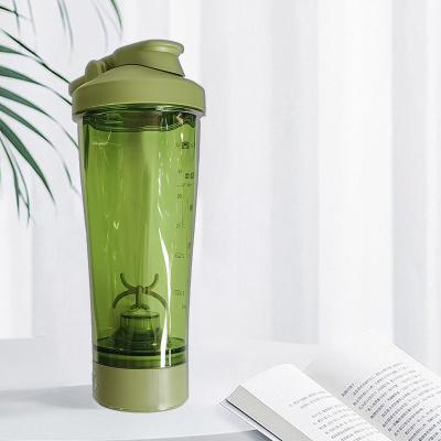 China Hot Sustainable Selling 2023 Plastic Bottles 600ml Cups Custom Logo BPA Free Christmas Sports Gym Gifts Electric Protein Shaker Bottle for sale