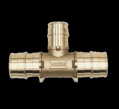 China PEX Pipe Lines Connect Quick And Easy Fitting Pex Pipe Fitting Reducing PEX Brass Tee Fittings A Pipe Fitting for sale