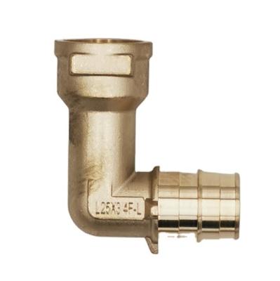 China PEX Pipe Lines Connect Brass Fitting Quick And Easy Fitting Female Elbow For Pex A Expansion Fitting for sale