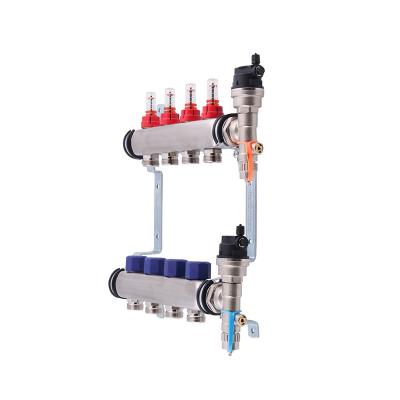 China Heater Parts Made in China Quality Guarantee, Floor Heating Water Separator, Stainless Steel Manifold for sale