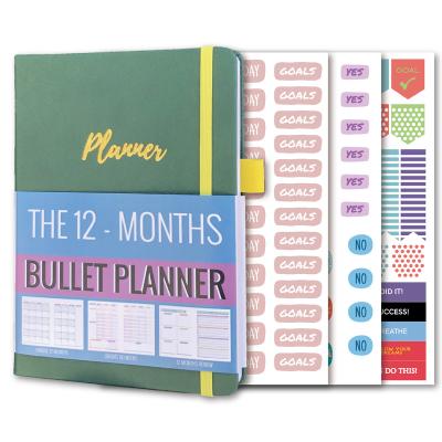 China Hard Cover Book 12 Months of Undated Weekly and Monthly Life Planner with Time Slices, Appointment Book and Daily Organizer to Increase Productivity for sale