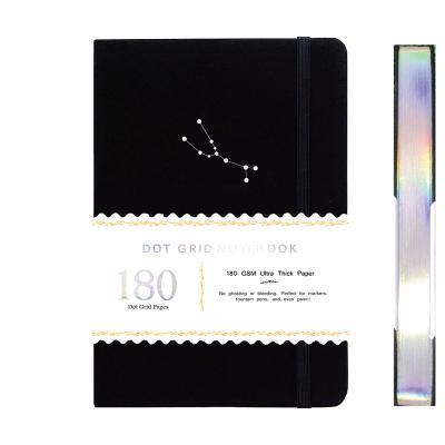 China Hardcover Zodiac Taurus A5 Dotted Notebook Dot Grid Journal 180gsm 160gsm Paper 160 Pages 5*5MM Thick Dot Bamboo for sale