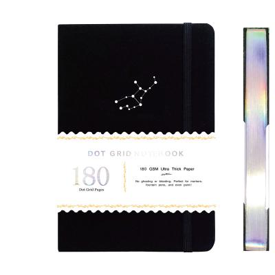 China Virgo Dot Grid Notebook A5 Hardcover Zodiac Dotted Journal 180gsm 160gsm Thick Bamboo Paper 160 Pages 5*5MM Dots for sale