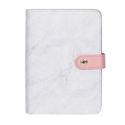 China Agenda Planner Spiral Notebook Leather Marble Organizer for sale