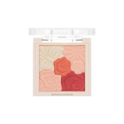 China Waterproof Hot Selling Own Brand Highlighter Bar Plus Cheek Blusher Blush Palette for sale