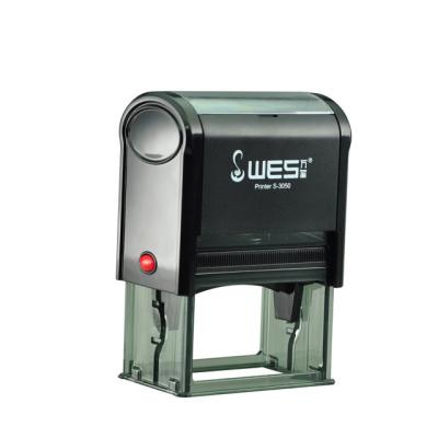 China WES Eco-friendly Nail Stamping Hot Stamping Plate Logo Stamp Self Inking Stamp S-3050 for sale