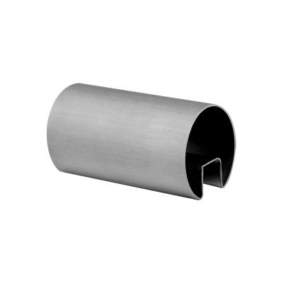 China Construction 304 Stainless Steel 316 Slot Pipe For Glass Balustrade for sale