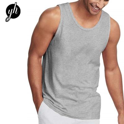 China QUICK DRY custom logo cotton sport muscle shirts custom workout wear mens gym sleeveless tank tops for men for sale