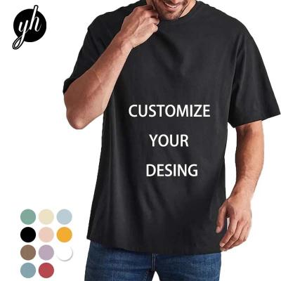 China 100% Custom Sublimation Mens T-shirts Wholesale High Quality Cotton Anti-wrinkle Mens T-shirts Masks Oversized T-shirts for sale