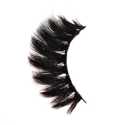 China Full Eyelash Custom Made 3D Mink Eyelashes Faux Mink and Silk False Eyelashes for sale