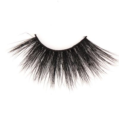 China Full 100% Real Mink Eyelashes Tapered Soft 3D Mink Lashes 25mm False Eyelash Extensions for sale