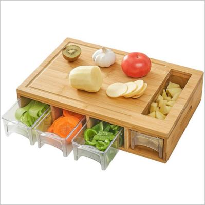 China Disposable Chopper With Storage For Vegetable Cutting Board Engraved Cutting Plate for sale