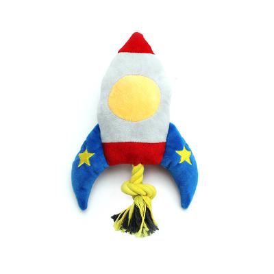 China Unique Safe Colorful Pet Guaranteed Viable Toy Quality Rocket Dog Toy for sale