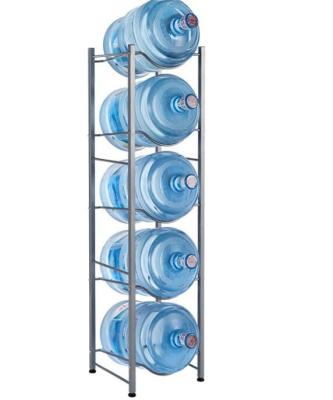 China Warehouse Rack 5 Tier Bottle Rack Good Quality 5 Gallon Water Bottle Storage Rack for sale