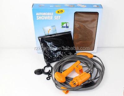 China Shower Car Power Outside Camping Shower Flush Kit 12v DC Submersible Water Pump for sale