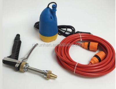 China Plastic portable electric high pressure self priming 12v mini water pump for car wash for sale