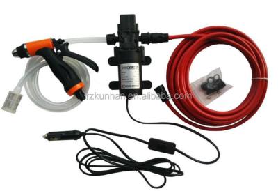 China Plastic portable electric high pressure self priming 12v mini water jet pump for car wash for sale